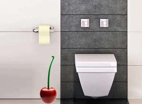 Креативный прекрасный в форме вишни туалетный ершик туалетной щетки и держатель набор Mooie Вишневый Ворм Туалет Borstel