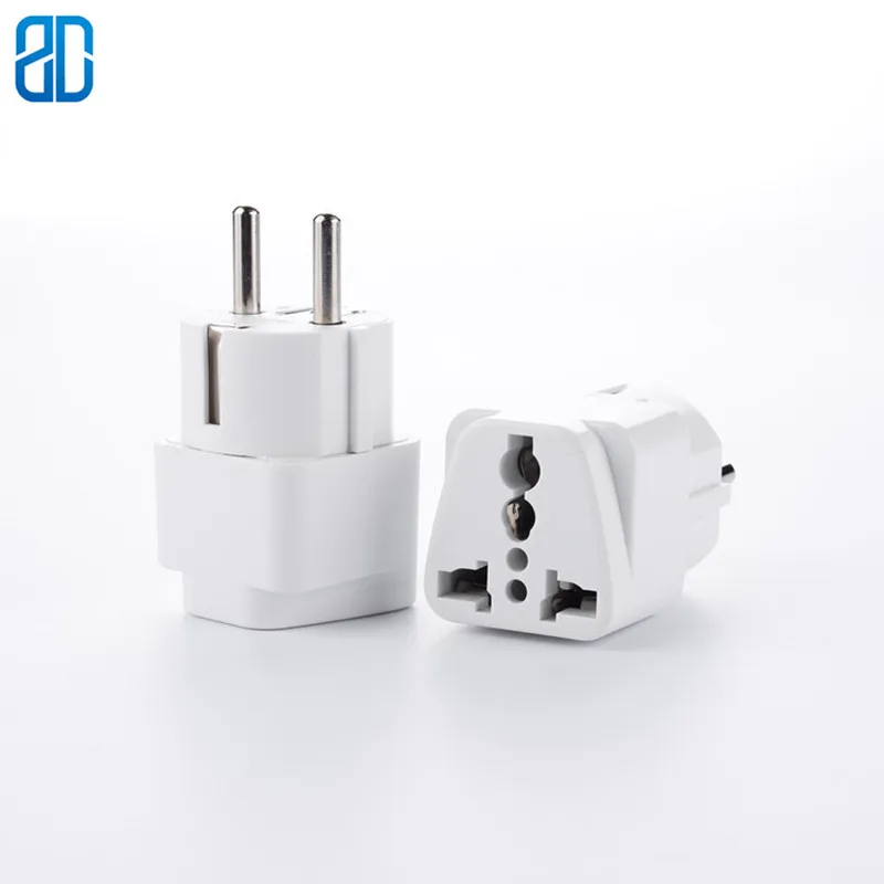 

1PCS European Germany French to Universal Travel Plug AC Power Adapter Converter Connector Plug Socket 10/16A 250V