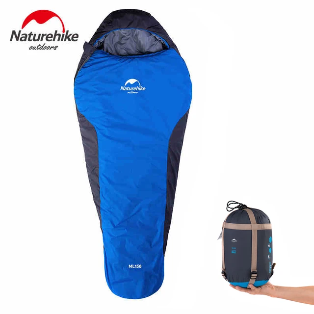 Naturehike Ultralight Sleeping Bag Portable Outdoor Travel Hooded Naturehike Ultralight Sleeping Bag Portable Outdoor Travel Hooded Mummy Attachable Camping Hiking Ml150