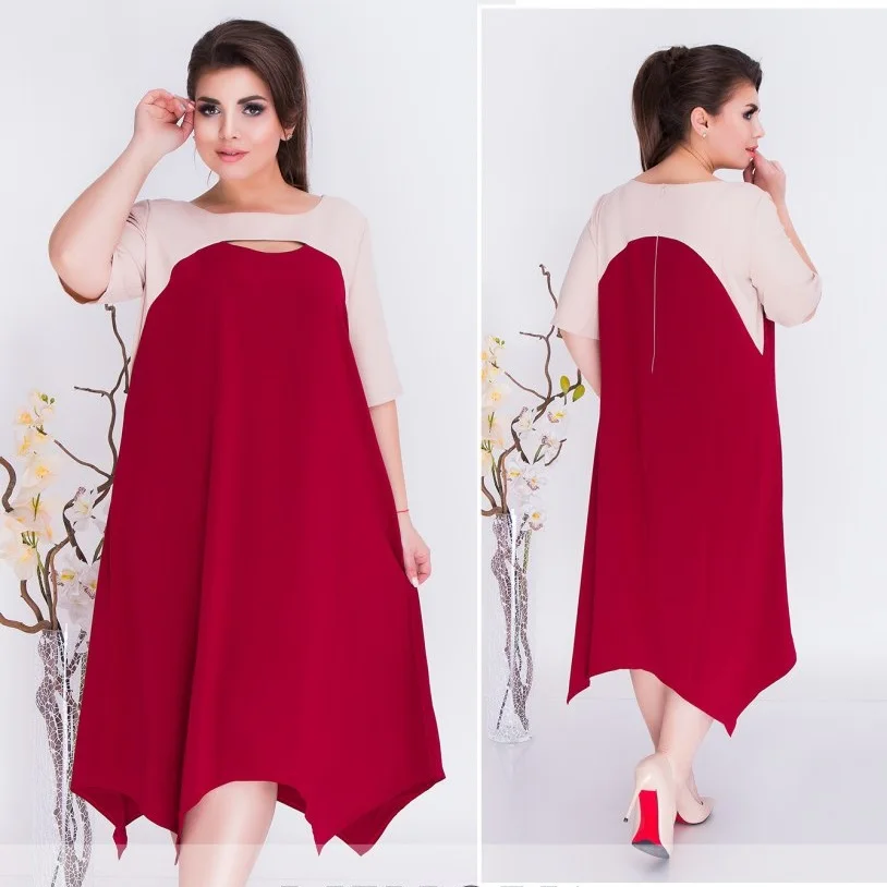 Зимнее женское платье размера плюс Бандажное платье повседневное красное офисное платье 5XL 6XL большой размер винтажное женское длинное платье с принтом Vestidos