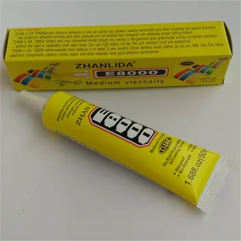 

10Pcs/Lot 50ML E8000 Glue For Cell Phone Adhesive Epoxy Resin Diy Crystals Rhinestones Wholesale Free Shipping