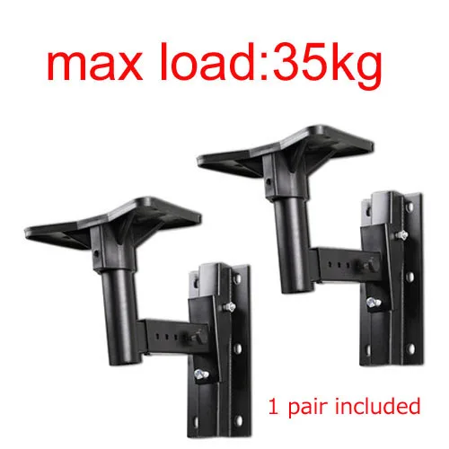 

(1 pair) Heavy Duty Speaker Bracket Mount Surround Holder Loading 35kgs 77lbs