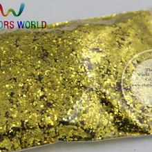 1 мм яркие 05 золотые разбрызгивающие цветные блестящие простые углы Colos для искусства и самодельные Украшения для ногтей блестки 1 упаковка = 50 г