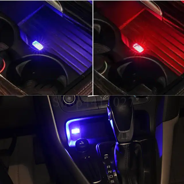 Usb Led Light Portable Plug Car Atmosphere Decorative Lamp For Audi A3 8p 8v A4 B8 B6 B7 A6 C5 C6 A5 A6 Q5 Q7