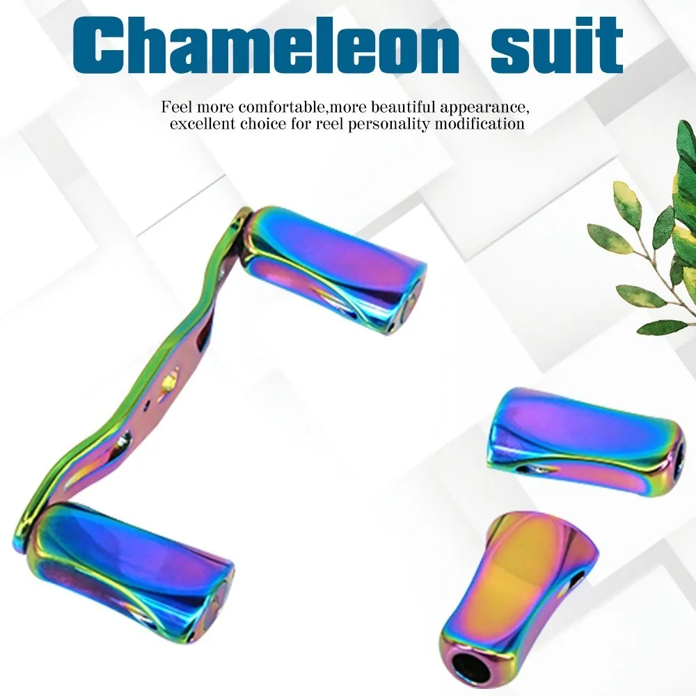 

Baitcasting Reel Rocker Arm Refit DIY Metal Colorful Chameleon Grip Knob Handle Fishing Gear Parts For Shimano/Daiwa/Abu Reels