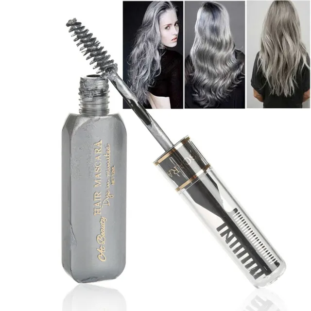 Diy White Mascara DIY Hair Dye Washable Temporary Chalk Non toxic color hair wax
