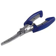 Многофункциональная приманка для рыбалки ФЛИР из нержавеющей стали обжимные плоскогубцы PE триммеры для троса и канатов Голубой Серебряный