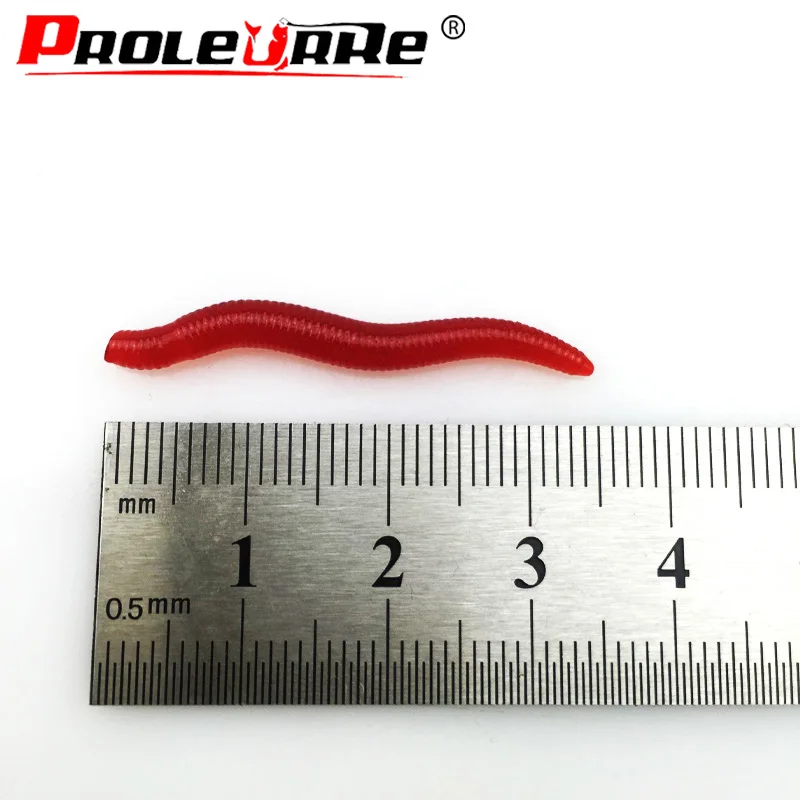 100pcs Lifelike Red Earthworm bait Worms Artificial Fishing Lure 35mm Soft Baits Silicone Shrimp Flavor Additive baits Tackle 100pcs Lifelike Red Earthworm bait Worms Artificial Fishing Lure 35mm Soft Baits Silicone Shrimp Flavor Additive baits Tackle