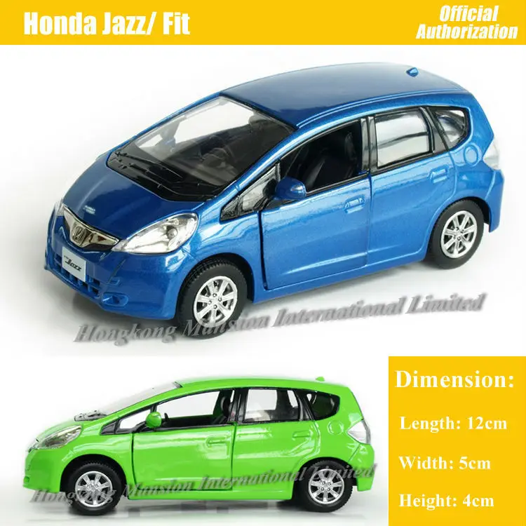 1:36 Масштаб литья под давлением металлический сплав модель автомобиля для Honda Jazz/Fit Коллекция Модель оттяните назад игрушки автомобиль-зеленый/синий