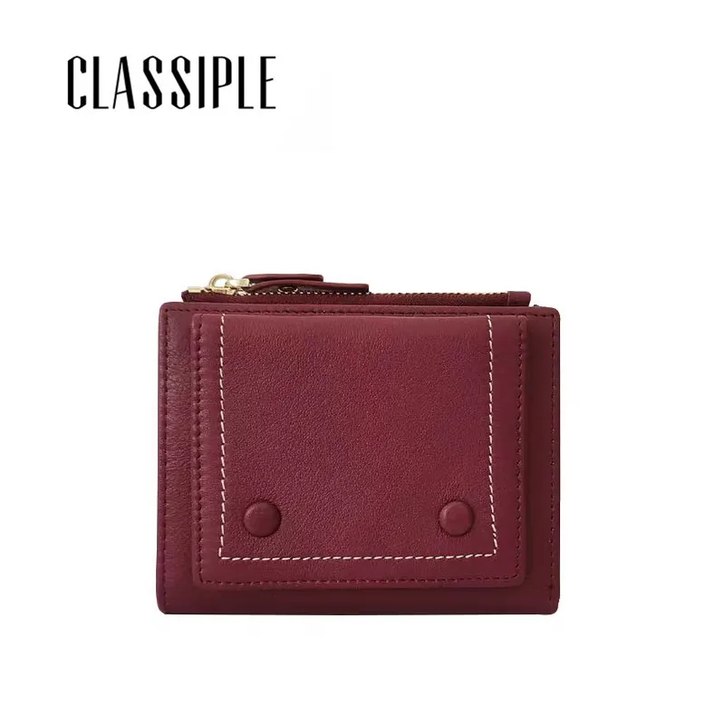 

Small Women Wallet Soft Genuine Leather Short Womens Wallets 2019 New Lady Coin Purse Women Puerses Hasp Zipper Solid Simple