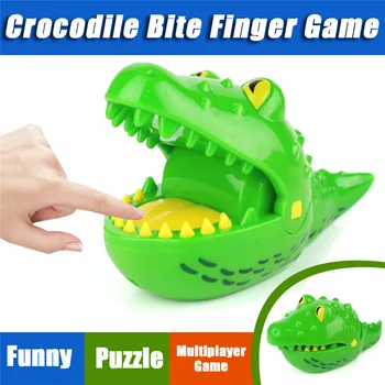 

Crocodile Biting Finger Game Mouth Dental Toys Funny Party Home Game Party Game for Adults Kids children QC3 tooth