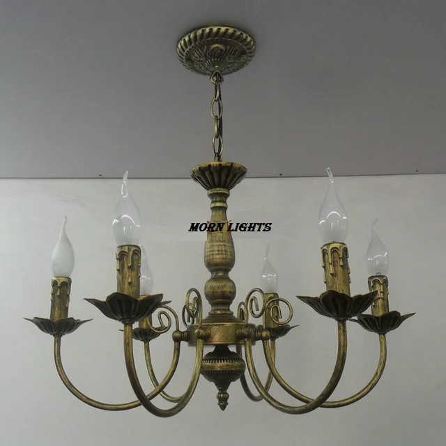 online shop free shipping antique iron chandelier lighting iron