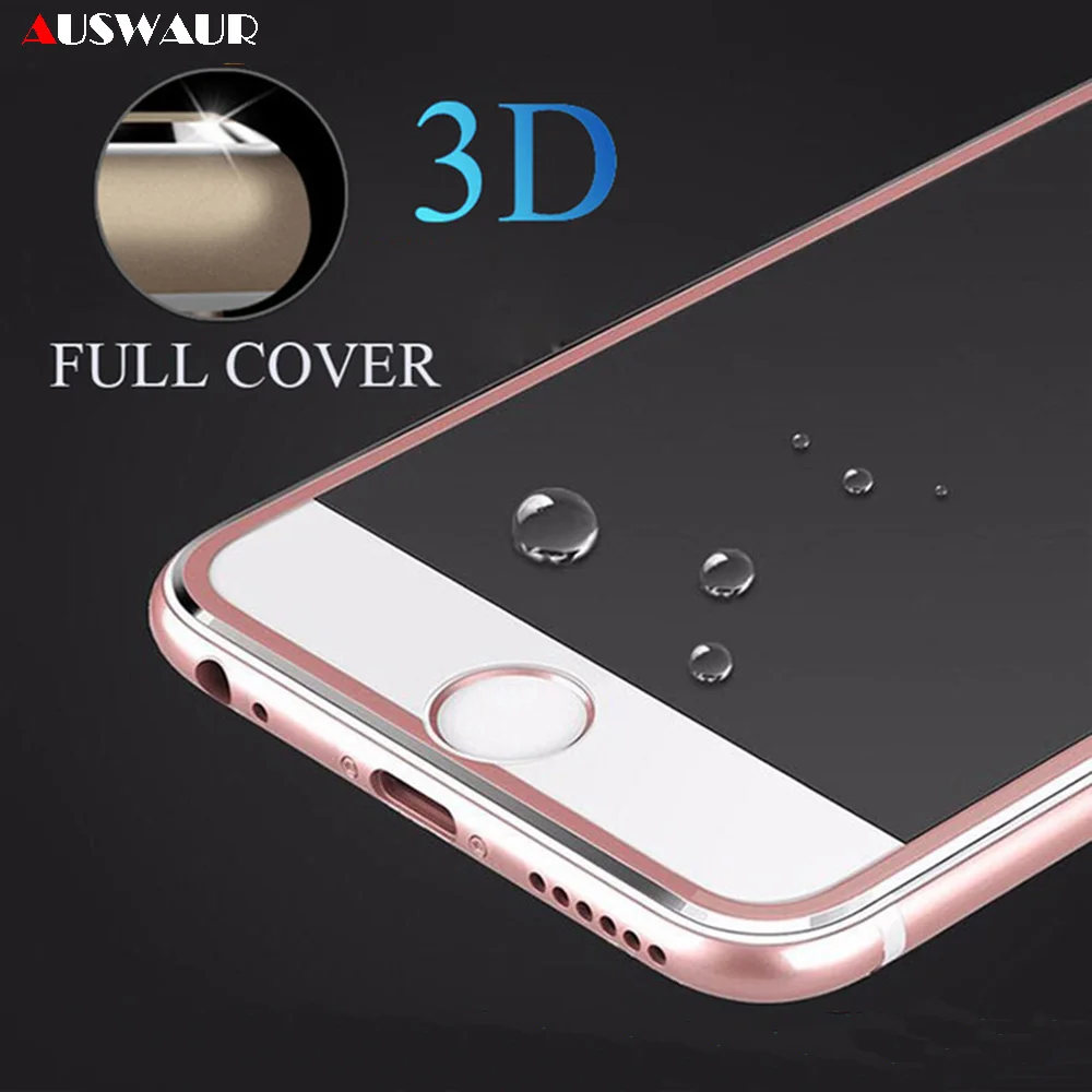 9H 3D Titanium Alloy Metal Frame Curved Full Cover Tempered Glass Screen Protector Guard Film For Iphone 8 8 Plus 7 6S 6 huismerk kopen in de aanbieding 9H 3D Titanium Alloy Metal Frame Curved Full Cover Tempered Glass Screen Protector Guard Film For Iphone 8 8 Plus 7 6S 6 huismerk kopen in de aanbieding