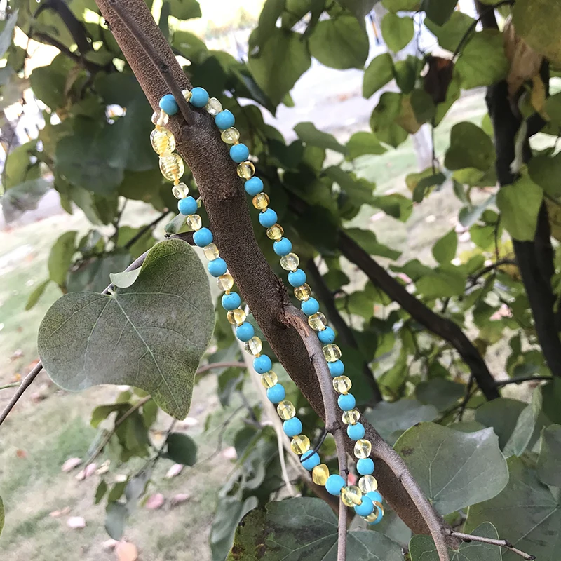Jual Bayi Mama Baru Amber Kalung Dipoles Ambar   Turquoise Baltic Amber Kalung untuk Bayi Baroque Manik manik Perhiasan untuk Etsy