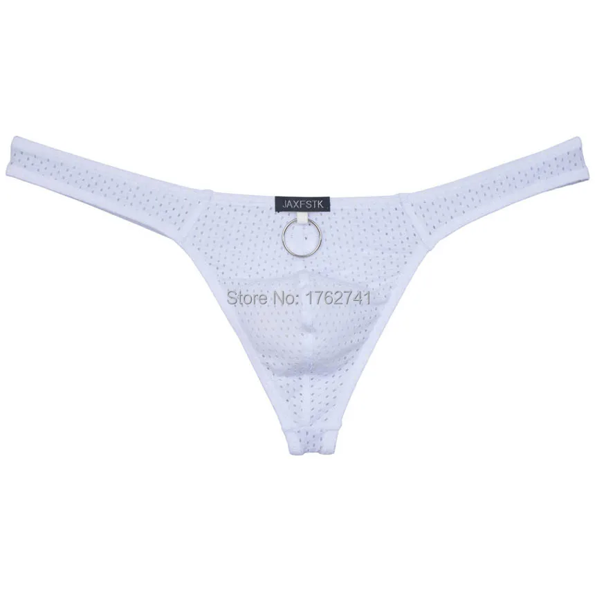 Men Micro Thong Boxer Breath Holes Brief Underwear Stretchy Cheeky Boxers Bikini