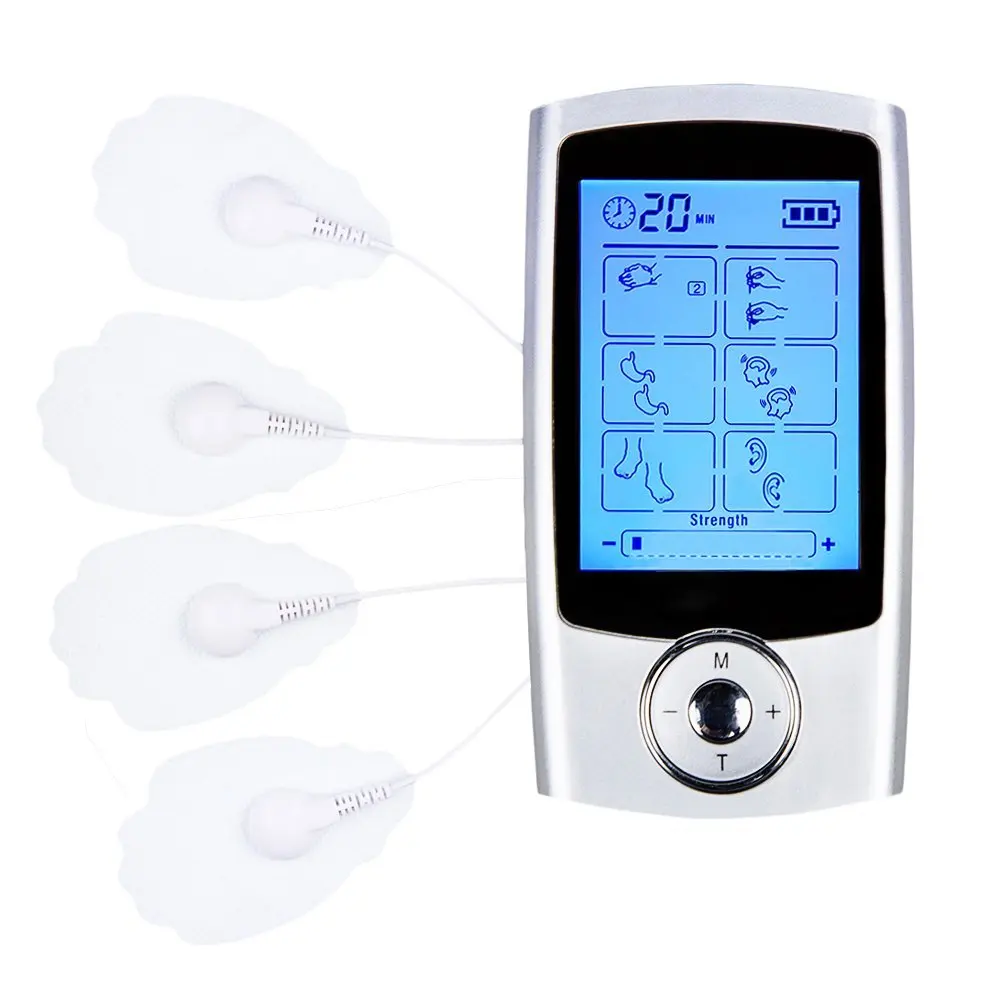 

FDA Cleared 16 Modes TENS unit Rechargeable Pain Relief Machine Electric Pulse Impulse Body Massager