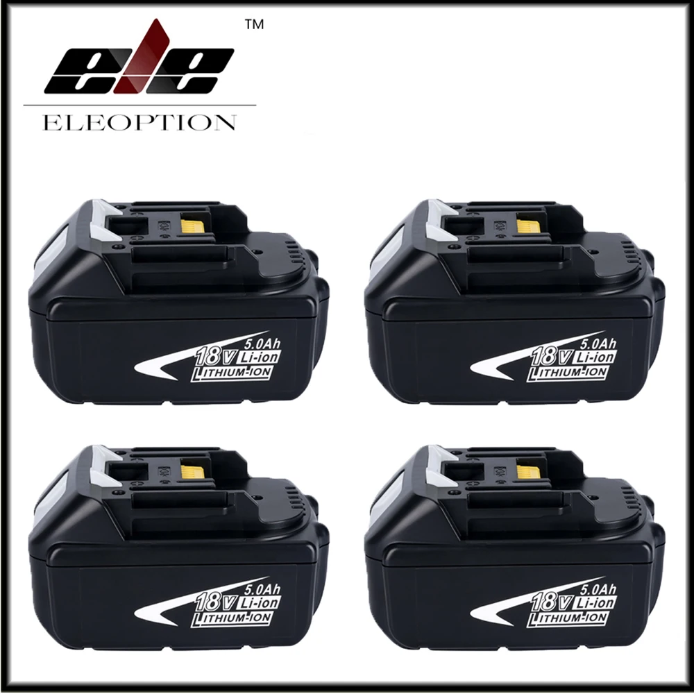 

4x Full 5000mAh 18V Battery with LED Indicator for Makita LXT Lithium-Ion Power Tools 194205-3 BL1830 BL1850 BL1840