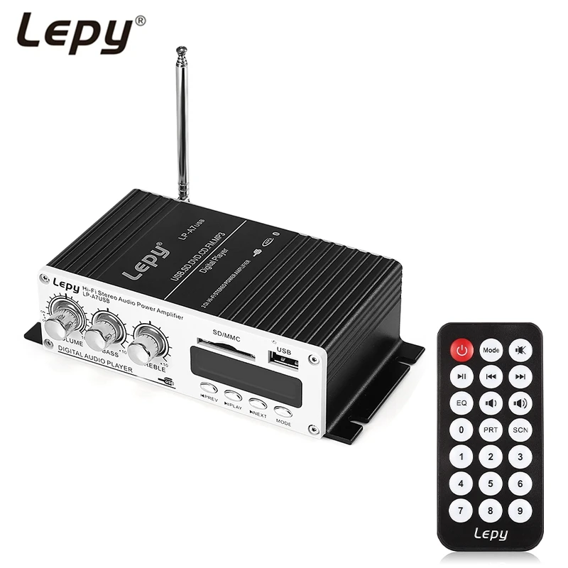 12V Bluetooth 2.1+EDR Car Amplifier 2 channel HiFi Stereo Audio