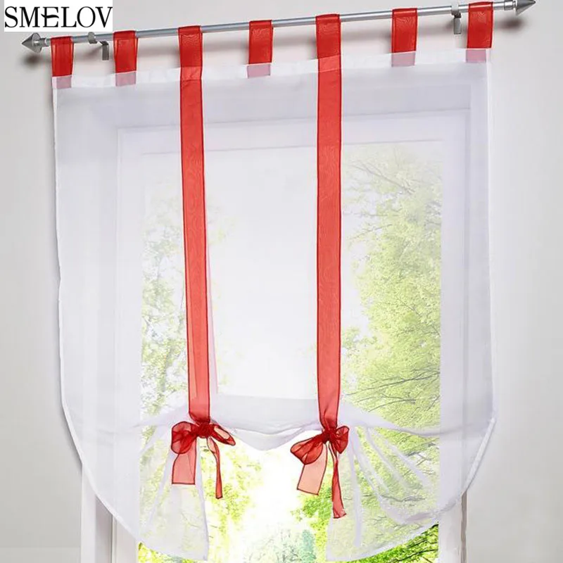 

Solid Flying Window Tulle Voile Yarn Transparent Window Balcony Curtain Screen for Living Room Kitchen Home Sheer Curtain Drapes