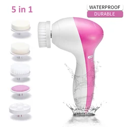 5 in 1 Electric Facial Cleanser Wash Face Cleaning Machine Skin Pore Cleaner Body Cleansing Massage Beauty Massager Clean Tools 5 in 1 Electric Facial Cleanser Wash Face Cleaning Machine Skin Pore Cleaner Body Cleansing Massage Beauty Massager Clean Tools