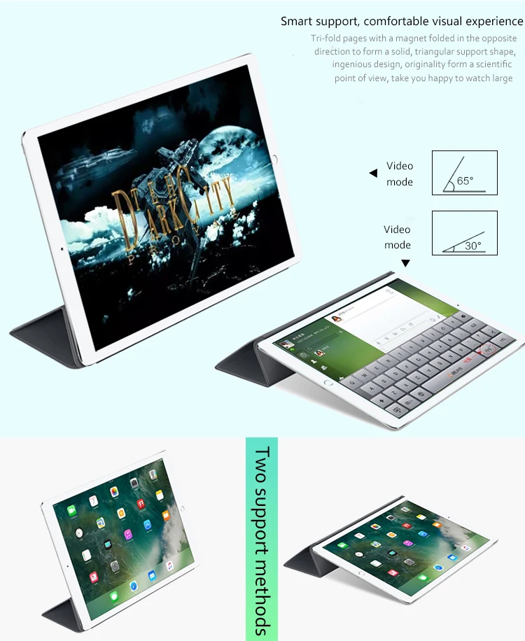 Чехол для планшета iPad Air 1 / 2 9 7 дюйма чехол 3 10 5 умный из искусственной кожи ПК на