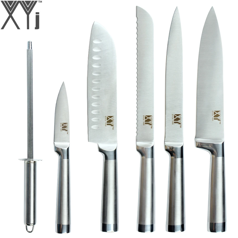 Straight Handle Stainless Steel Knife XYj Brand Ergonomic Grip Design