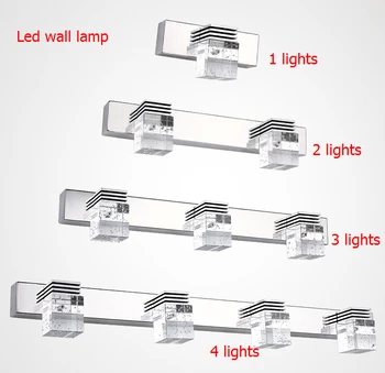 

Modern Led Wall Light Lamp Glass Crystal abajur Sconce Bedroom Bathroom Light Home Decor Fixtures CE110-240V Gifts For New Year