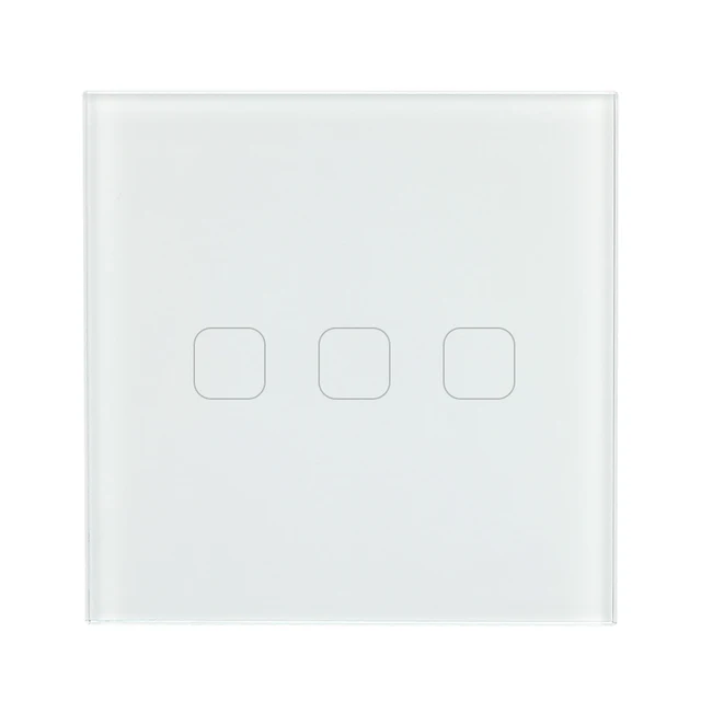 high end fashion EU 3 gang 2 way wall light switch EU touch switch
