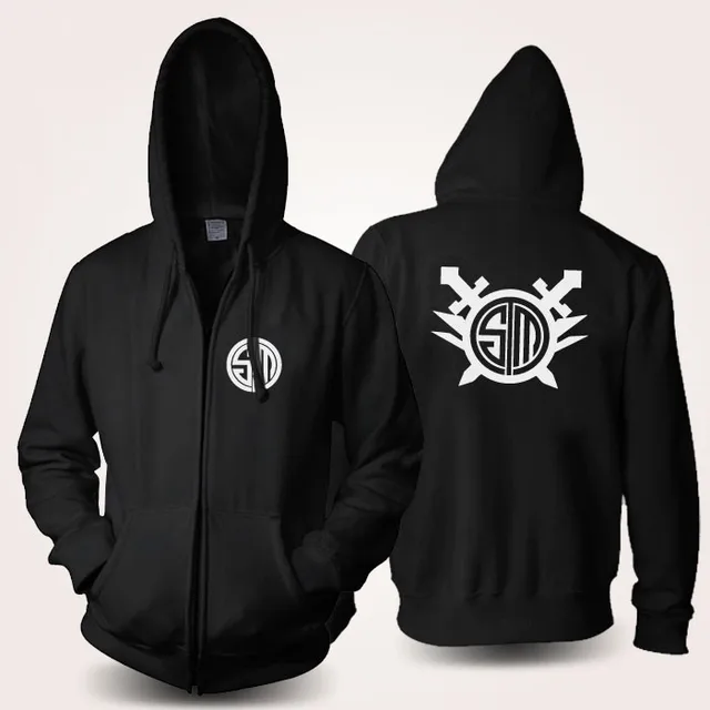 lol team tsm anime costume black fleece zipper lol team tsm anime costume black fleece zipper