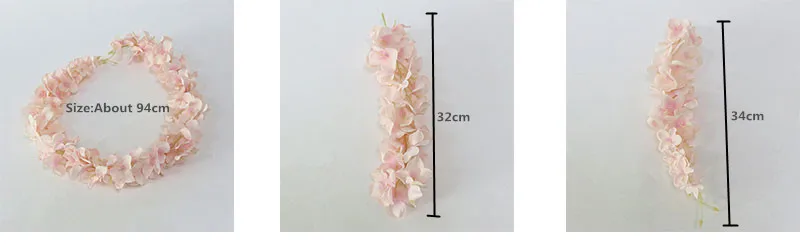 Flone Artificial Wisteria Rattan Silk Flower Simulation Flower Vine Flower Hydrangea  DIY Wedding Party Wall Hanging Decor Art (21)