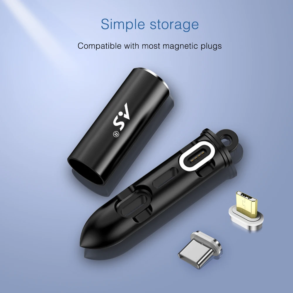 А. С Магнитный кабель штепсельная коробка Тип C Micro USB 8 pin Быстрая Зарядка адаптер
