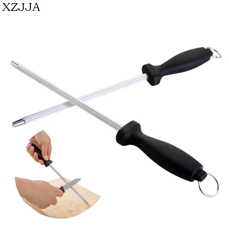 XZJJA kitchen Stainless Steel Knife Sharpener With Plastic Handle