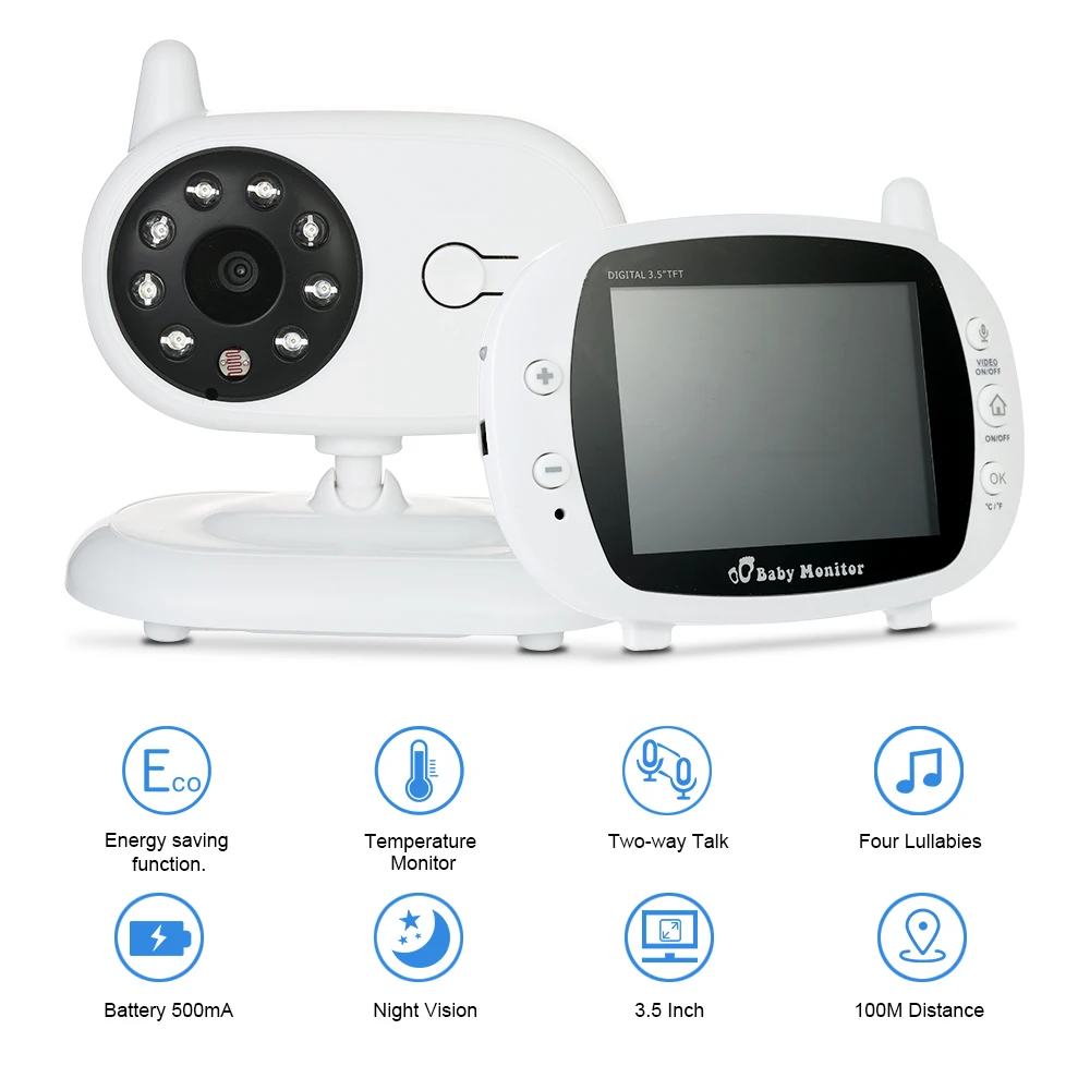 Buy 3.5 inch Wireless Camera Video Baby Monitors with