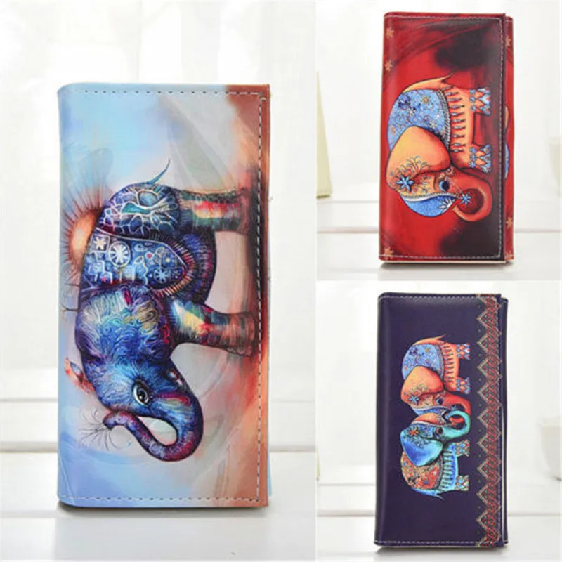 

US Lady Women Faxu Leather Clutch Wallet Long Card Holder Case Purse Handbag