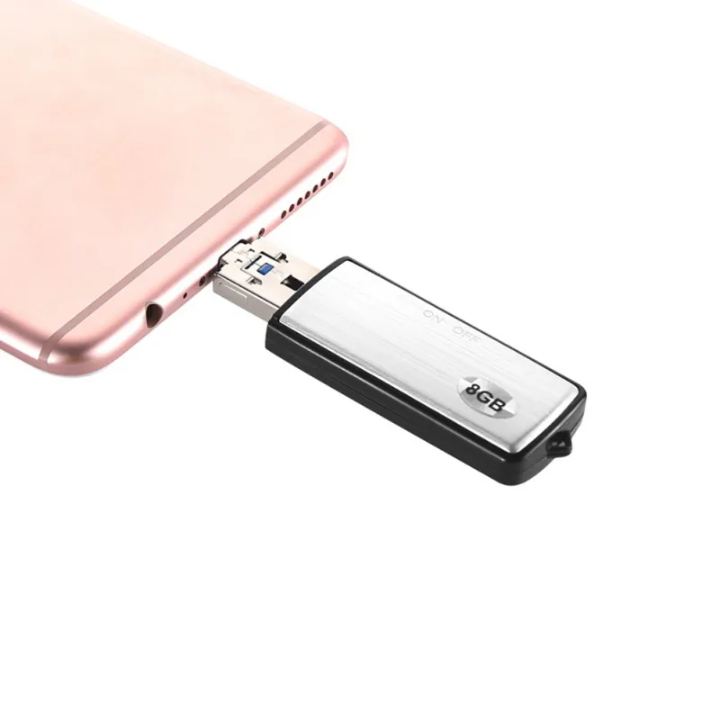 Мини 3-в-1 Запись+ OTG+ U диск USB Интерфейс для Android мобильных телефонов и компьютеров для удобной переноски