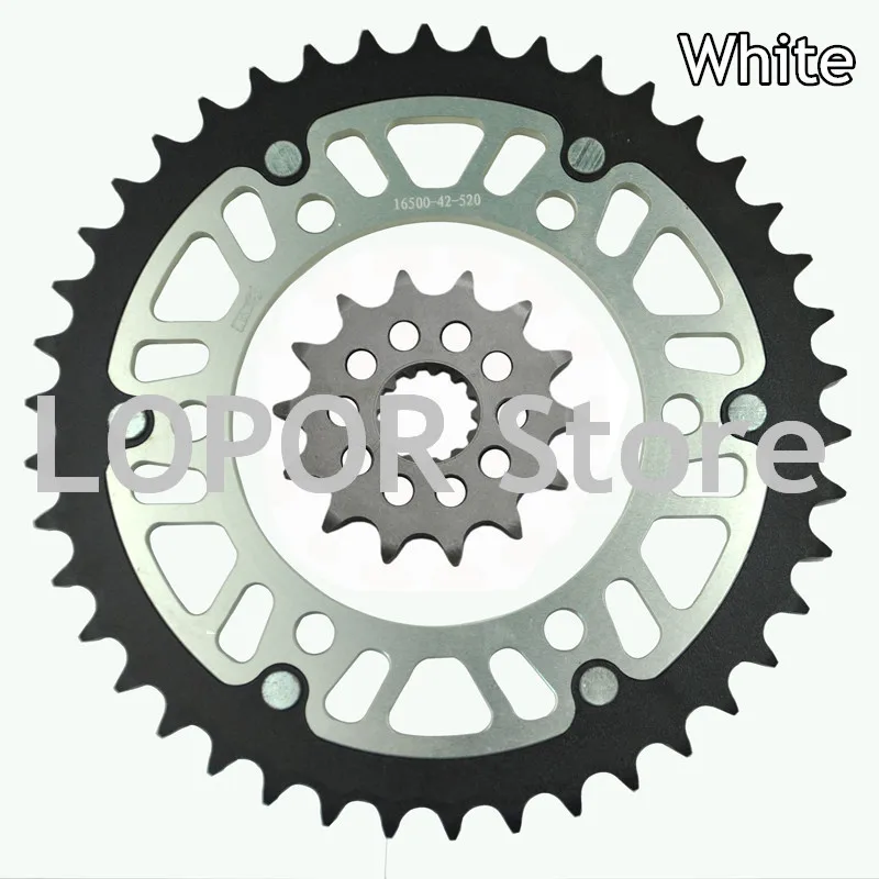 

LOPOR #520 Motorcycle 13T/14T Front & 42T Rear Sprocket Kit Set For Yamaha YZF-R3 YZF R3 2015, MT-03 MT 03(MTN320-A) B082 2016
