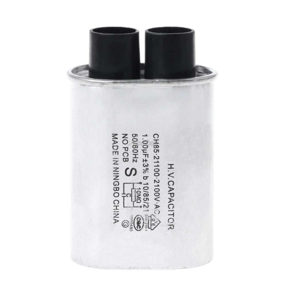 

Universal AC 2100V Microwave Oven High Voltage HV Capacitor 0.90uF Replacement AUG30 Dropship