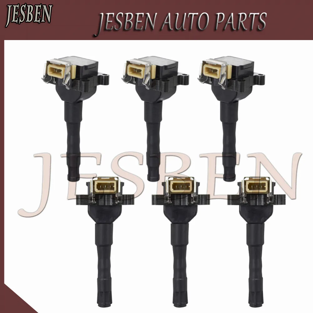 6 шт./лот катушки зажигания подходит для BMW 318I 320I 325I 325IS 525I 530I 540I 740I 740IL 840CI NO #12131726177