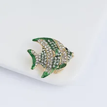 Rinhoo colorido liga de zinco strass pintura a óleo bonito animal broche para presente feminino moda jóias