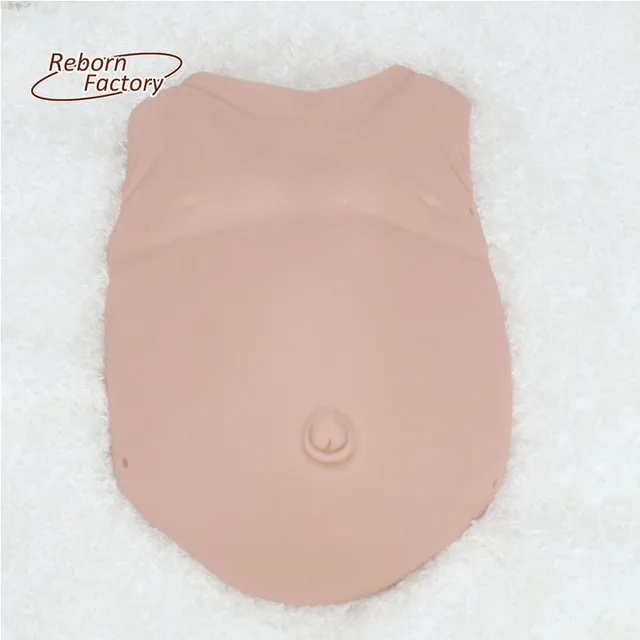 Unpainted Belly Unisex Soft Vinyl Reborn Dolls Front Belly Plate For 20