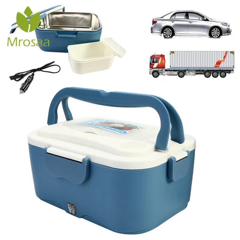 

1.5L 12V/24V Car Electric Lunch Boxes Outdoor Traveling Meal Heater Truck Lunchbox Food Storage Container Box Dinnerware Gift