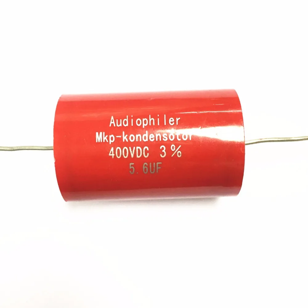 10Pcs Axial MKP 5.6UF 400VDC HIFI DIY audio grade capacitor for tube