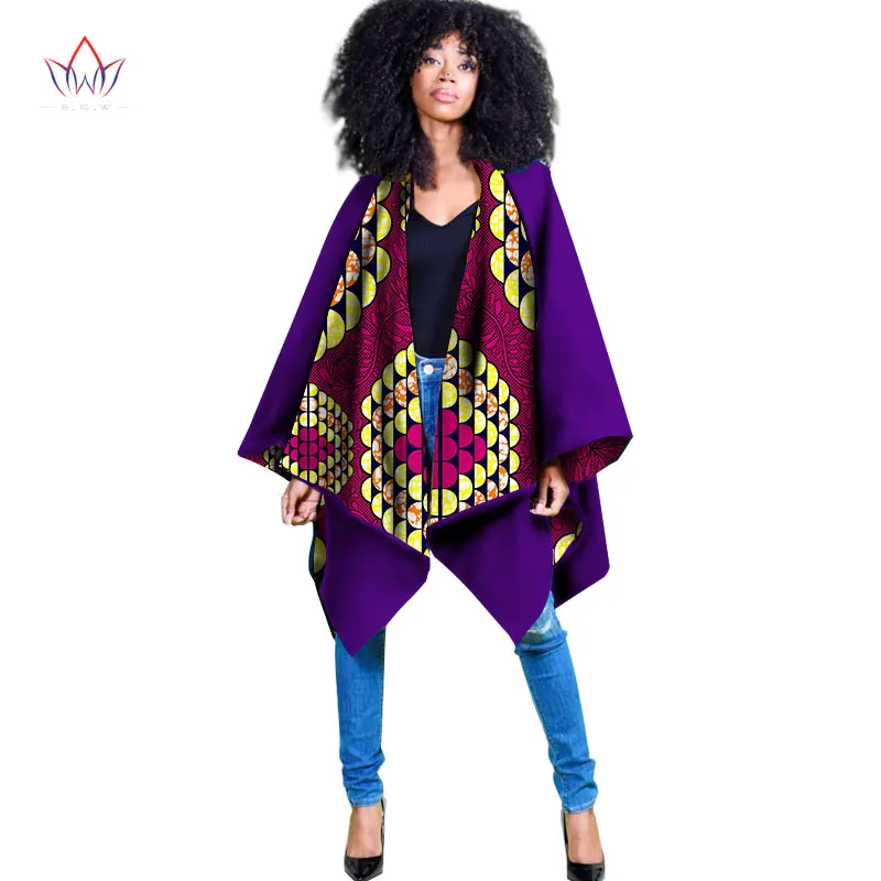 Африканское Женское пальто винтажное осеннее пальто элегантное Пончо Топ с длинными рукавами плюс размер 6XL африканская Дамская одежда wy1614 - Цвет: 10