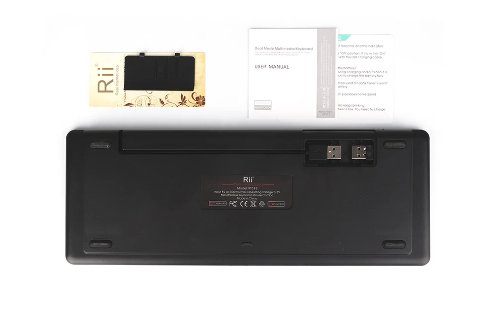 [Подлинный] Rii K18 Английский Русский 2,4 г мини Беспроводной муха воздуха клавиатура мышь сенсорная панель для ПК HTPC Smart ТВ Box set top box