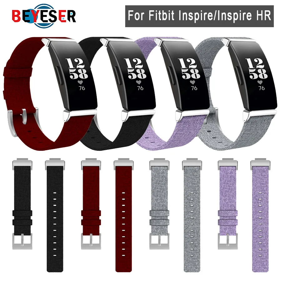 Браслеты для часов Fitbit Inspire/Inspire HR классические холщовые ремешки фитнес-трекера с