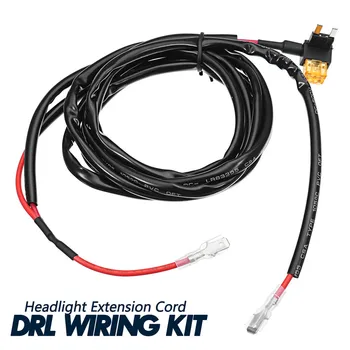 

1Set Car Headlight DRL wiring kit for Jeep/Wrangler JK/TJ 1997-2017 for LED daytime running light Wire Kit
