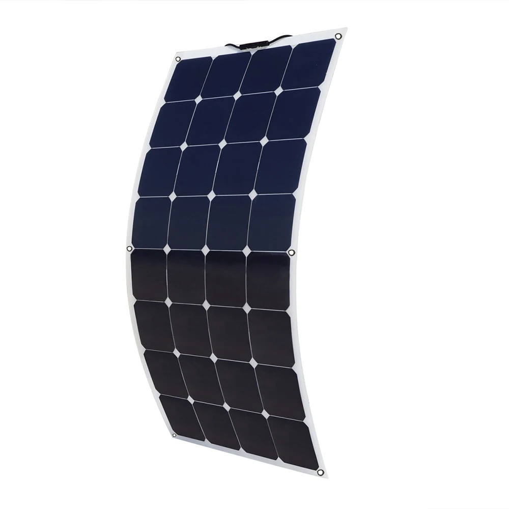 

100W 18V Flexible Monocrystalline Silicon Solar Panel PV Quality Power 12V Battery