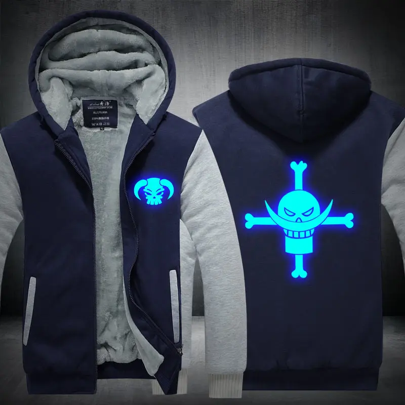 Fans Wear One Piece Edward Newgate Winter Hoodie Monkey D. Luffy At Night Zip Up Hoodies Hooded Cosplay Sweatshirts Fans Wear One Piece Edward Newgate Winter Hoodie Monkey D. Luffy At Night Zip Up Hoodies Hooded Cosplay Sweatshirts