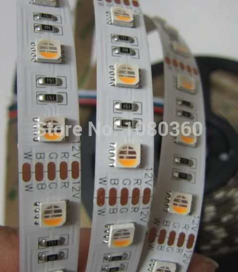 US $12.24 New Arrival 4 Colors In 1 Led RGBW LED Strip Waterproof 24V 12V 5050 Smd 60LEDM 5mRoll RGBW LED Strip Light Free Shipping