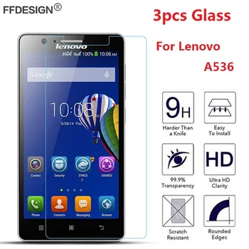 

3pcs Tempered Glass For Lenovo A536 Protective Glass Film For Lenovo A536 Glass On Lenovo A536 Screen Protector Film Foil Skin